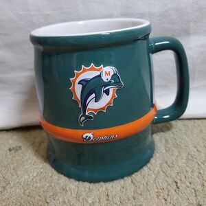 1992 Miami Dolphins NFL Football Coffee Mug 3D Sculpted Dolphins‎ Logo